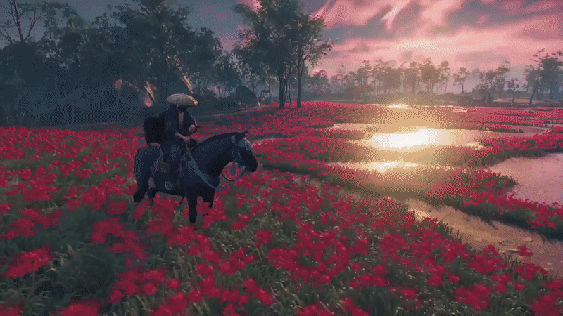 Ghost of Tsushima guiding wind